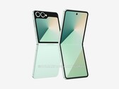 Nieoficjalny render nadchodzącego Galaxy Z Flip7. (Źródło obrazu: OnLeaks i SammyGuru)