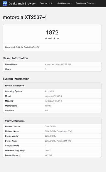 (Źródło obrazu: Geekbench - edytowane)