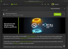 Powiadomienie Nvidia GeForce Game Ready Driver 536.67 w GeForce Experience (Źródło: własne)