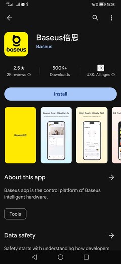 Baseus w sklepie Google Play