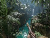 Zdjęcie przedstawiające dżunglę w grze „Green Hell”, obecnie dostępnej w sprzedaży na platformie Steam.