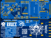 Render Bruce PCB v1 Smoochiee (Źródło obrazu: PCBWay)