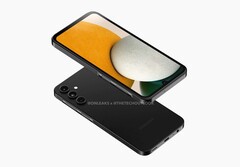 Samsung Galaxy A15 5G, jak wyobraża sobie @OnLeaks. (Źródło obrazu: @OnLeaks i TheTechOutlook)