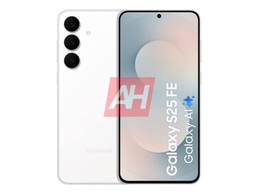 Galaxy S25 FE White - widok z przodu i z tyłu. (Źródło zdjęcia: Android Headlines)