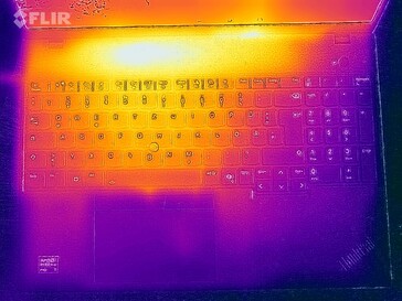 Test naprężeń temperatury powierzchni (górna strona)