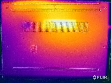 Temperatury powierzchni podczas testu obciążeniowego (na dole)