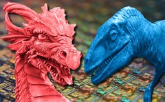 Mobilne chipy Dragon Range firmy Team Red mogą zmierzyć się z desktopowymi częściami Raptor Lake firmy Team Blue. (Źródło obrazu: Unsplash - edytowane)