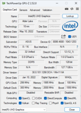GPU-Z: Układ graficzny firmy Intel
