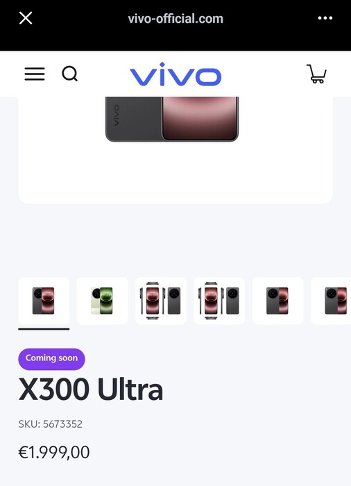 Vivo X300 Ultra będzie najwyraźniej sprzedawany w Austrii, Niemczech i na Węgrzech za około 2000 euro