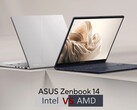 Intel-ZenBook 14 vs. AMD-ZenBook 14 (źródło obrazu: Asus z poprawkami)