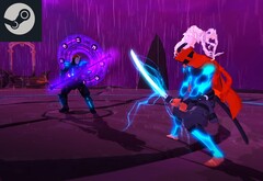 Szybka gra z bossami Furi jest dostępna w najniższej cenie na Steam. Edytowany zrzut ekranu z gry. (Źródło obrazu: Steam)