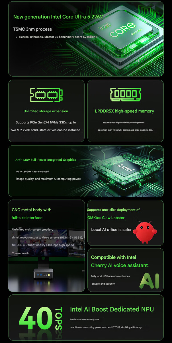 Najważniejsze cechy mini PC K17 (tłumaczenie maszynowe)