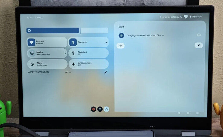 Widok pulpitu Google wydaje się wykorzystywać elementy interfejsu użytkownika używane w seriach Pixel Tablet i Pixel Fold. (Źródło obrazu: Andorid Authority)