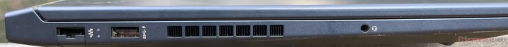 Po lewej: USB-A, port Ethernet RJ45 i gniazdo audio 3,5 mm