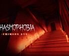 Baner prezentujący aktualizację Crimson Eye do Phasmophobia