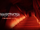 Baner prezentujący aktualizację Crimson Eye do Phasmophobia