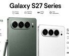Szkice projektowe sugerują poziomy układ aparatu w modelach Samsung Galaxy S27 Ultra i Galaxy S27 Pro.