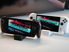 ROG Xbox Ally X w czerni i bieli (źródło obrazu: Notebookcheck) 