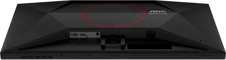 Nowy 27-calowy monitor do gier mini-LED nie jest wyposażony w złącze USB-C (źródło obrazu: AOC)
