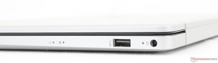 Prawo: USB-A (5 Gb/s), zasilacz sieciowy