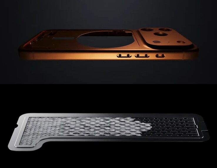 iPhone 17 Pro, konstrukcja chłodząca z komorą parową.