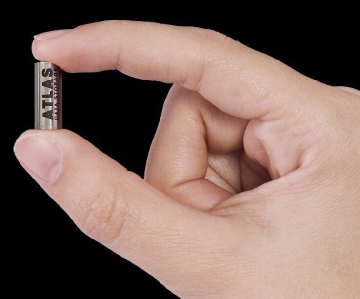 Probówki Atlas Eon 100 zawierają odwodnione syntetyczne DNA, które przechowuje zapisane dane. (Źródło obrazu: Atlas Data Storage)