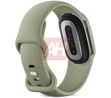 Fitbit Edge w kolorze oliwkowym, widok z tyłu