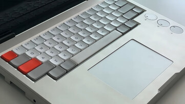 Klawiatura projektu laptopa Campus firmy Flurples. (Źródło obrazu: Flurples na YouTube)