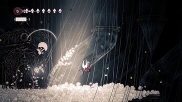 Hollow Knight: Silksong na PC przedstawiający model postaci Horneta (źródło obrazu: Steam)