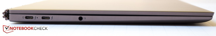 lewy bok: 2 USB C (z Thunderboltem 3), gniazdo audio