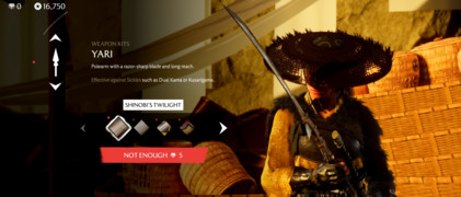 Skórka yari "Zmierzch Shinobi" (źródło obrazu: Sony)