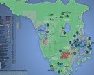 Interaktywna mapa GTA 6 z nazwami i lokalizacjami w grze. (Źródło obrazu: kalterapfel123)