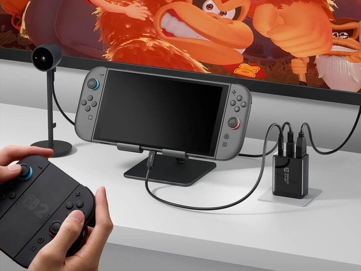 Stacja dokująca OmniCentro Charger Dock dla Switch 2 to mniejsza i tańsza alternatywa dla oficjalnej stacji dokującej Switch 2. (Źródło obrazu: JSAUX)