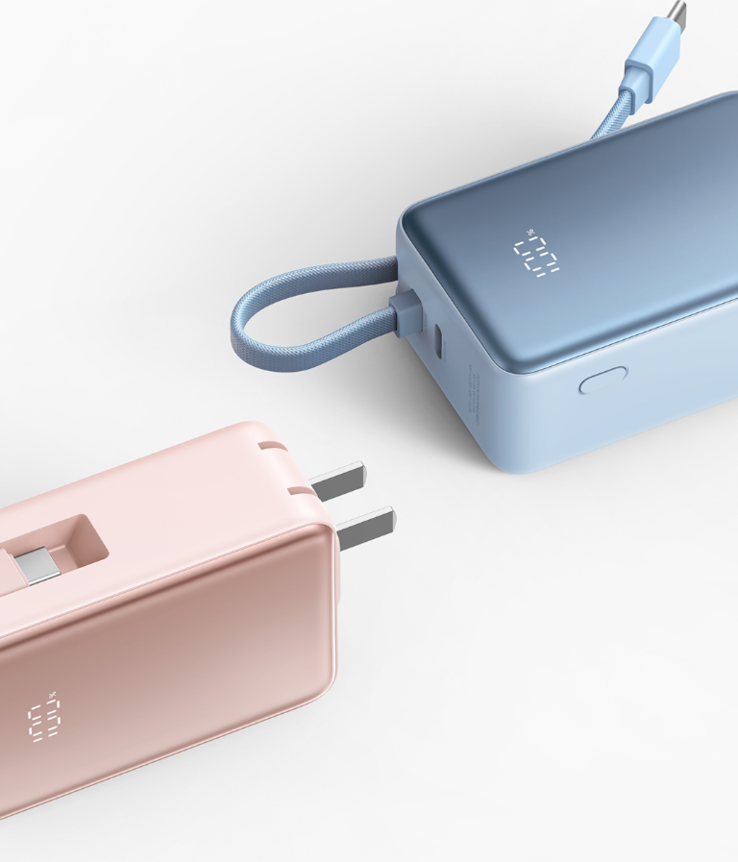 Xiaomi 3-w-1 Power Bank 5000 33W ma składane styki. (Źródło obrazu: Xiaomi)