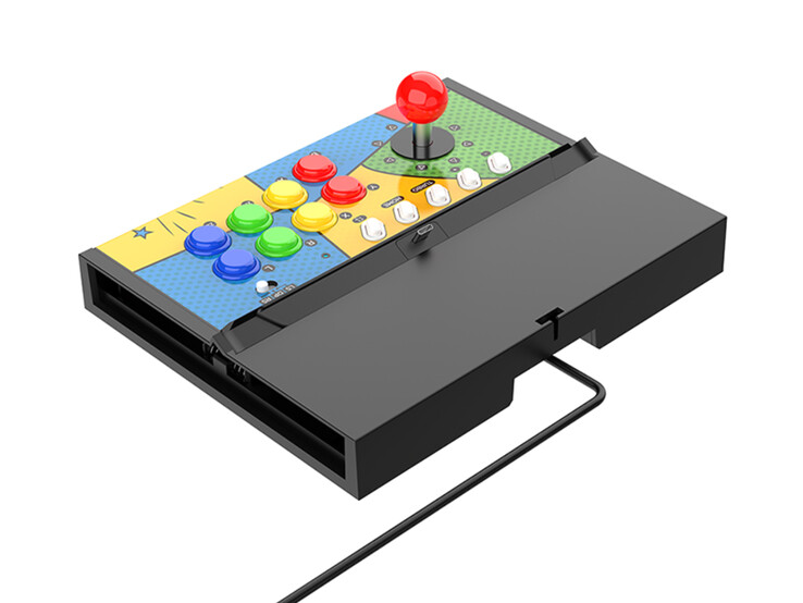 Stacja dokująca Legion Y700 Arcade Dock może być również używana bez bocznych i przednich paneli.