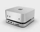 Najnowszy produkt firmy RayCue to dość kompaktowe rozwiązanie umożliwiające dodanie większej liczby portów i pamięci masowej do nowego komputera Mac mini. (Źródło zdjęcia: RayCue)