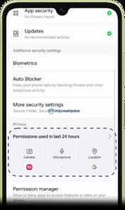 ...wersja interfejsu One UI silnie sugerująca funkcje podobne do Android 14...
