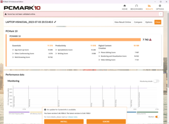 Wynik PCMark 10