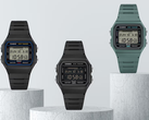 Na zdjęciu, od lewej do prawej: Casio F-B100W-1AJF, F-B100W-1BJF oraz F-B100W-3AJF. 