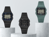 Na zdjęciu, od lewej do prawej: Casio F-B100W-1AJF, F-B100W-1BJF oraz F-B100W-3AJF. 