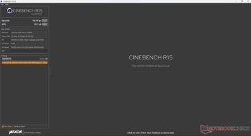 Wydajność Cinebench R15 na baterii (pojedyncze uruchomienie)
