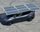 Tesla: Hobbysta pokazuje dach solarny na swoim samochodzie elektrycznym (Zdjęcie: somid3, Reddit)