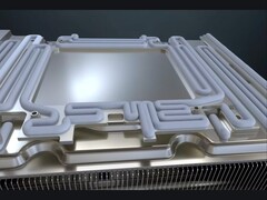 Gigabyte wykorzystuje żel termiczny klasy serwerowej w kilku swoich procesorach graficznych, który jest nakładany przy użyciu w pełni zautomatyzowanego procesu. (Źródło obrazu: kanał YouTube firmy AORUS)