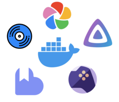 Niezależnie od rodzaju nośnika, istnieją kontenery docker, które pomogą Państwu samodzielnie hostować i zarządzać niemal każdym rodzajem nośnika, a wszystko to dostępne z dowolnego urządzenia za pośrednictwem przeglądarki. (Źródło obrazu: Notebookcheck)