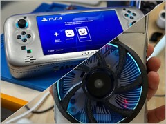 PS4 Portable V2 z wentylatorem GTX 750 z tyłu.