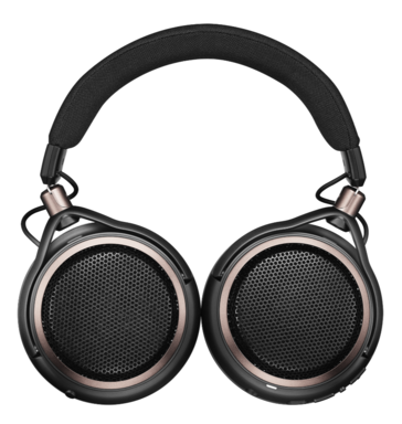 Nauszniki słuchawek Audio-Technica ATH-AL5NC można złożyć na czas podróży.