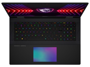 MSI Titan 18 HX - panel dotykowy RGB. (Źródło obrazu: MSI)