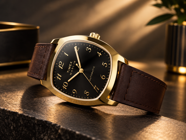 Zegarek Timex Marlin Tonneau TW2Y84500IK z brązowym skórzanym paskiem