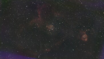 Druga astrofotografia zawierająca ponad 550 skumulowanych obrazów, wykonanych w ciągu trzech godzin (źródło zdjęcia: Marc Zander / Notebookcheck)