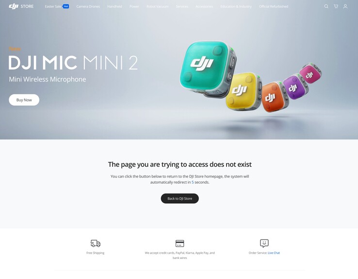 DJI przypadkowo ujawniło Mic Mini 2 na swojej stronie internetowej. Nie można go jeszcze kupić.